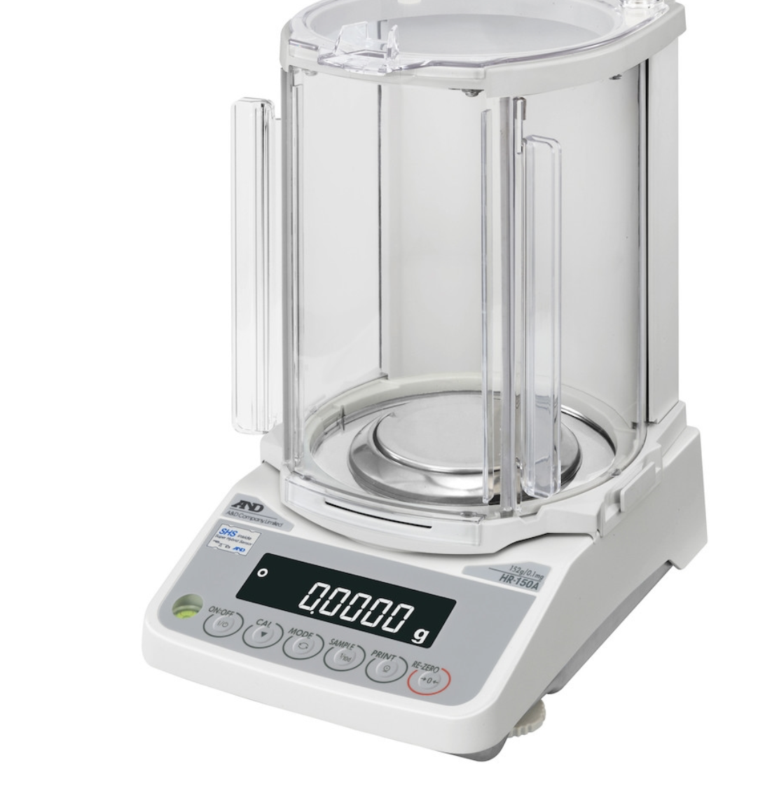 AnD Weighing HR-150A analytical balance 152g x 0.1mg external calibration